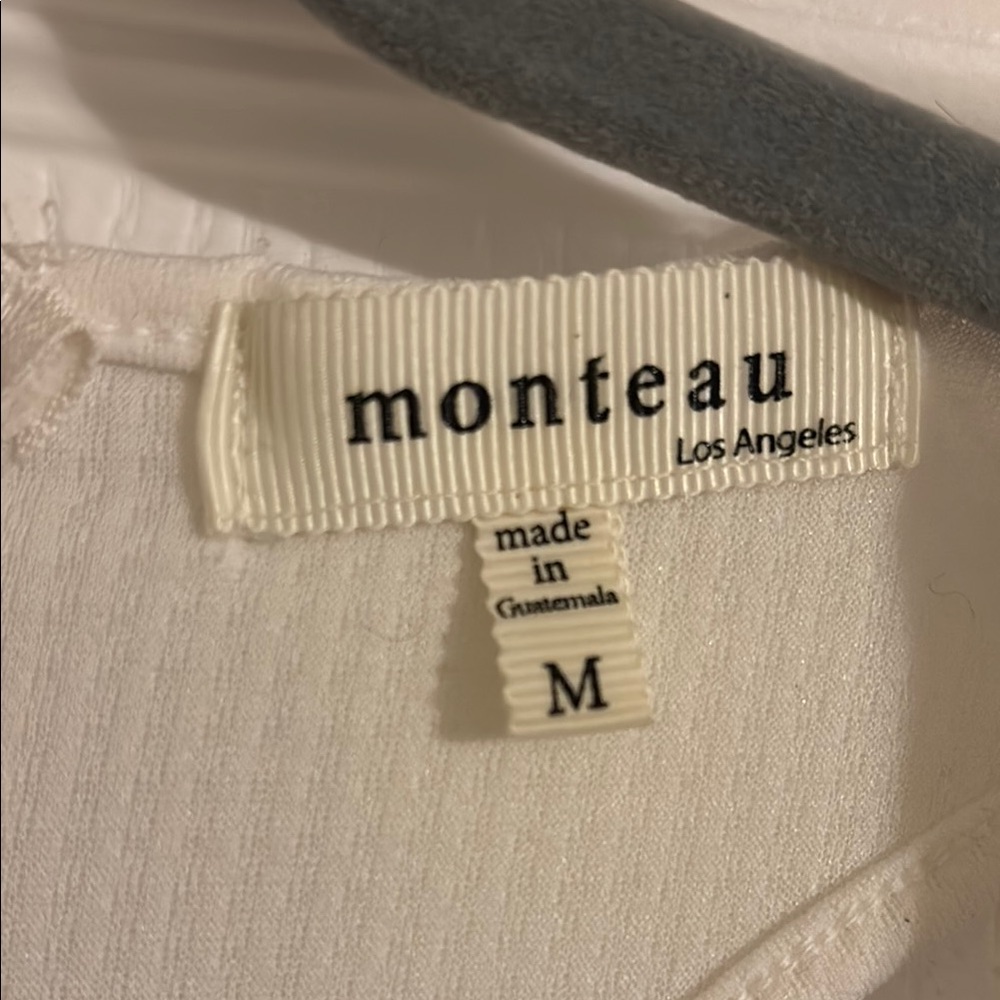 Monteau White Halter Mini Dress - Picture 2 of 3